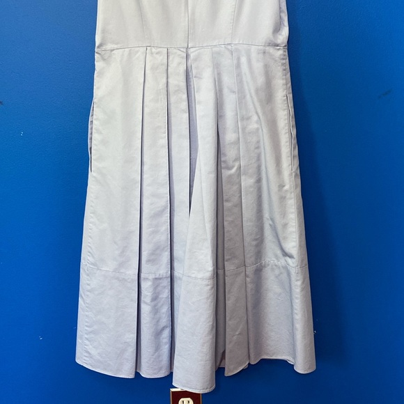ANN TAYLOR Light Blue Cotton Sleeveless Dress Sz 4 - Picture 9 of 13
